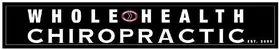 Whole Health Chiropractic logo, it is for the header.